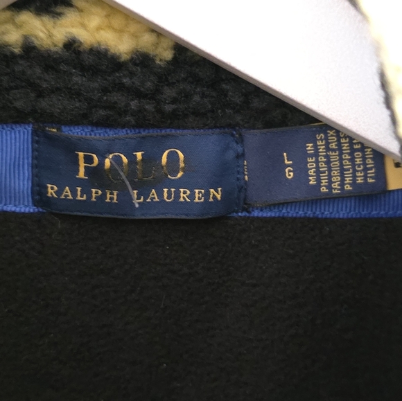 NWOT Polo Ralph Lauren L Tribal Gorpcore Indie Sleeze Ski Teddy Fleece Jacket - Picture 7 of 16